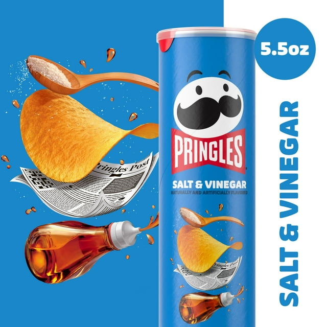 Pringles Salt & Vinegar Crisps 5.5oz - 14ct