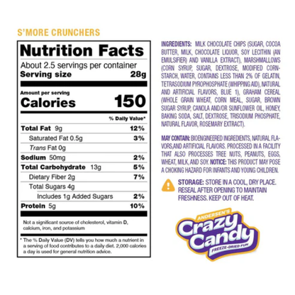 Freeze Dried S'mores Crunchers - 2.5oz 12ct