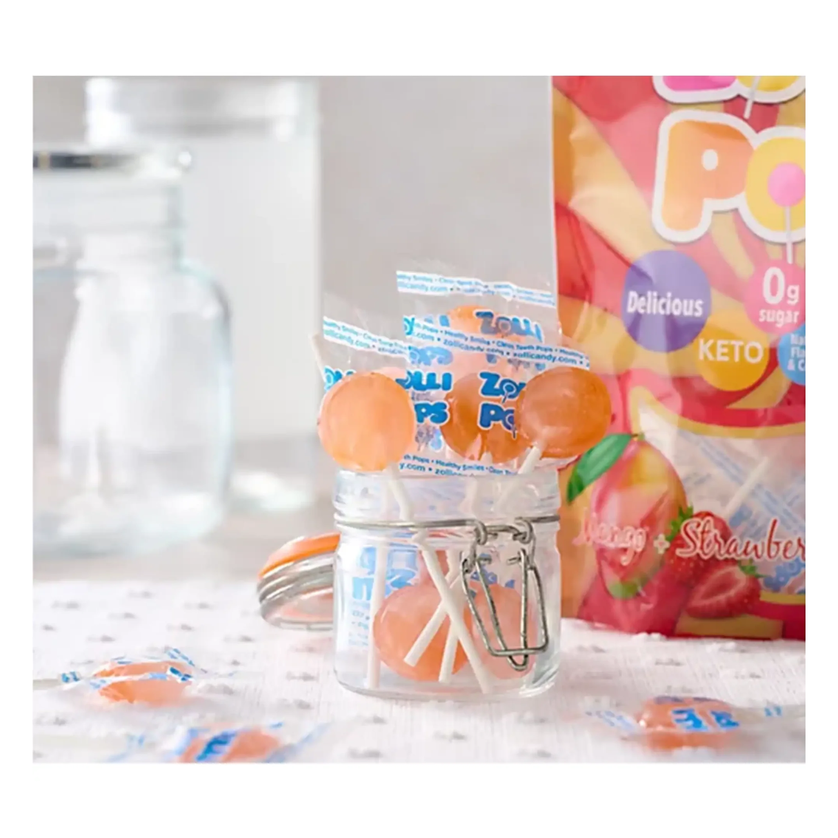 Zollipops Mango & Strawberry Swirl 5.2oz - 24ct