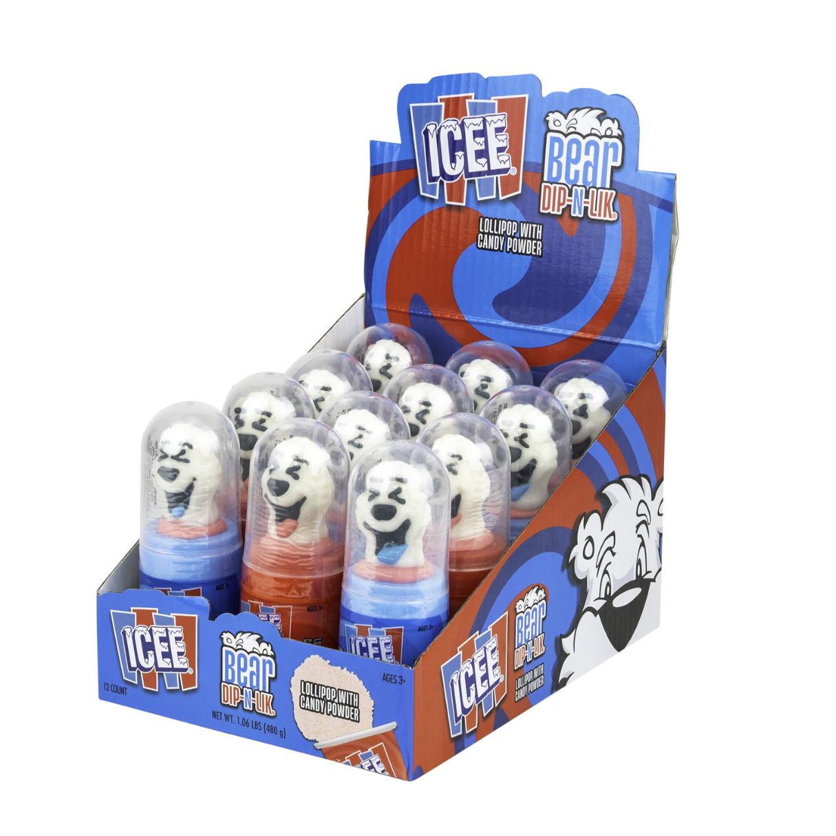 Koko's ICEE Bear Dip-N-Lik 1.41oz - 8/12ct