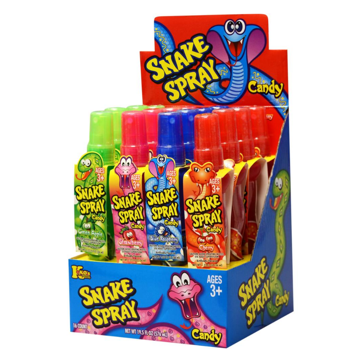Koko's Snake Spray Candy 36ml - 12ct