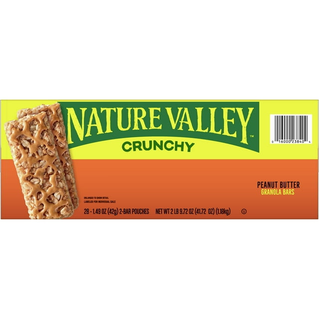 Nature Valley Crunchy Granola Bars Peanut Butter  1.5oz - 28ct