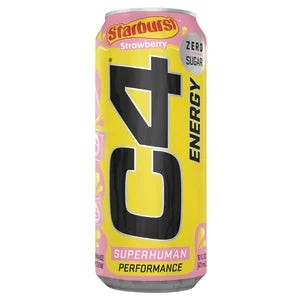 C4 Strawberry Starburst Energy Drink 16oz - 12ct