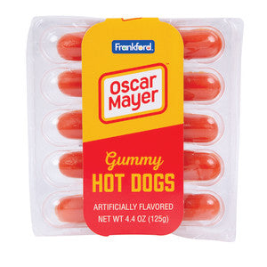 Frankford Gummy Hot Dogs Oscar Mayer 4.41oz - 16ct