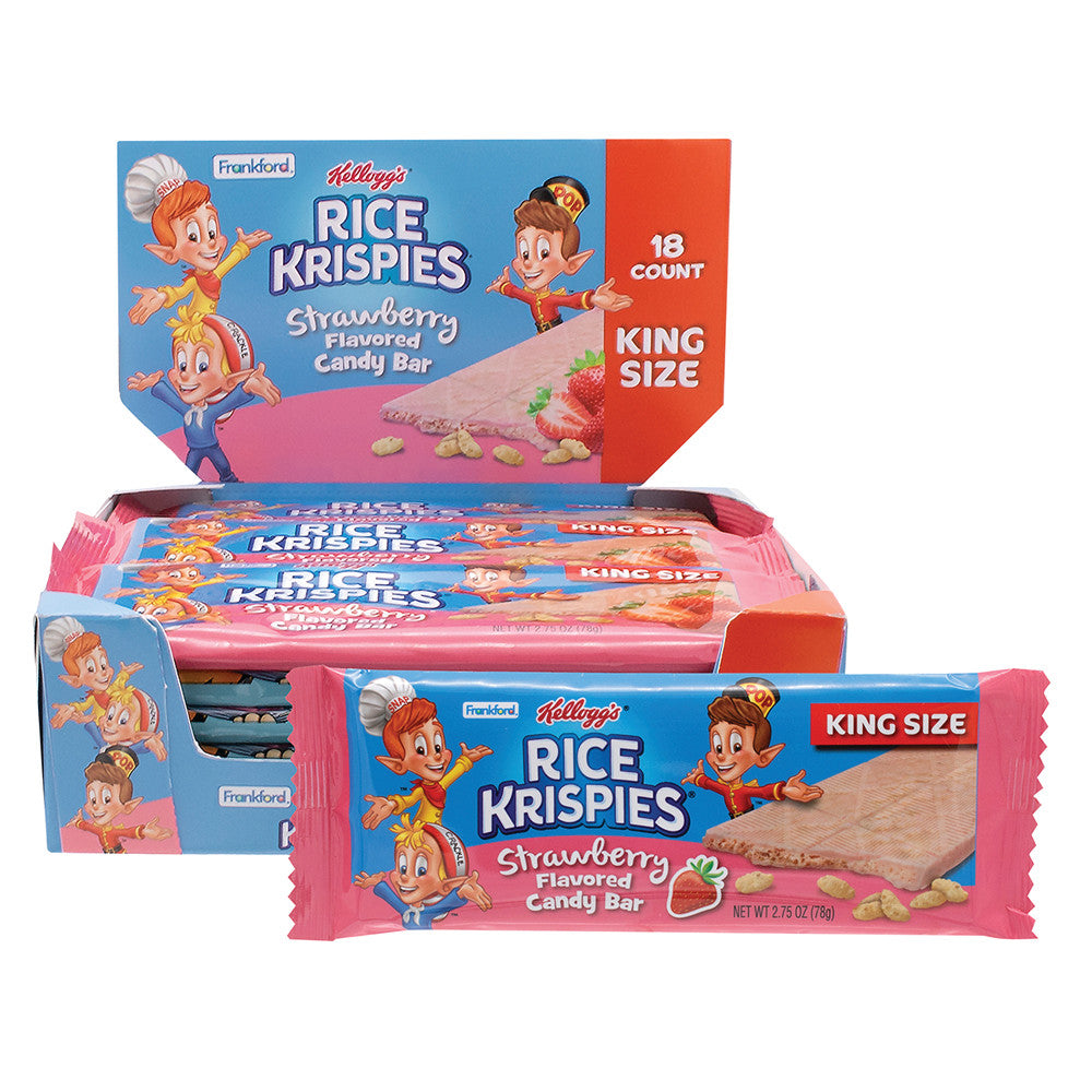 Frankford Kellogg's Rice Krispies Strawberry King Size Bar 2.75oz - 108ct