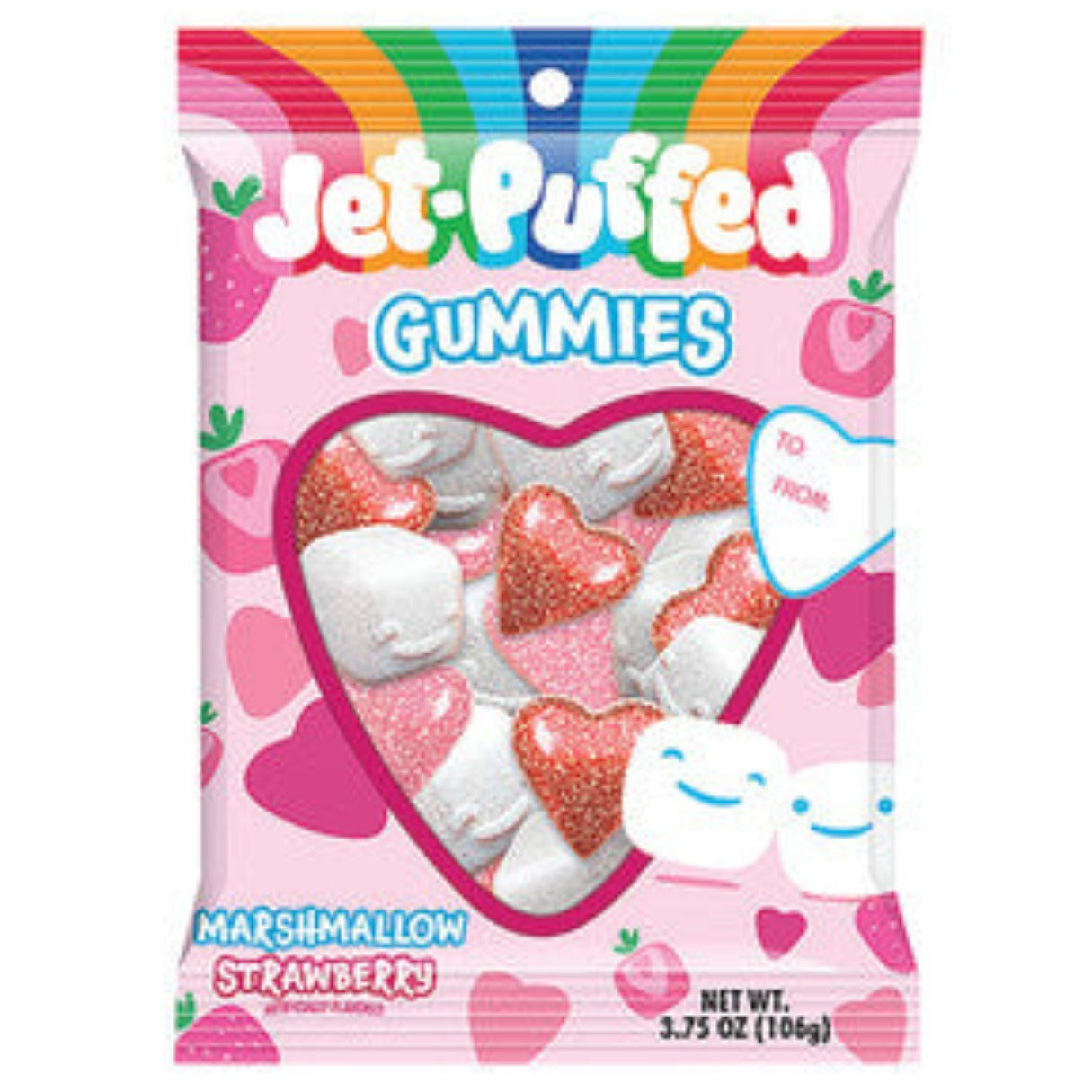Jet-Puffed Marshmallow Strawberry Gummies 3.75oz - 24ct