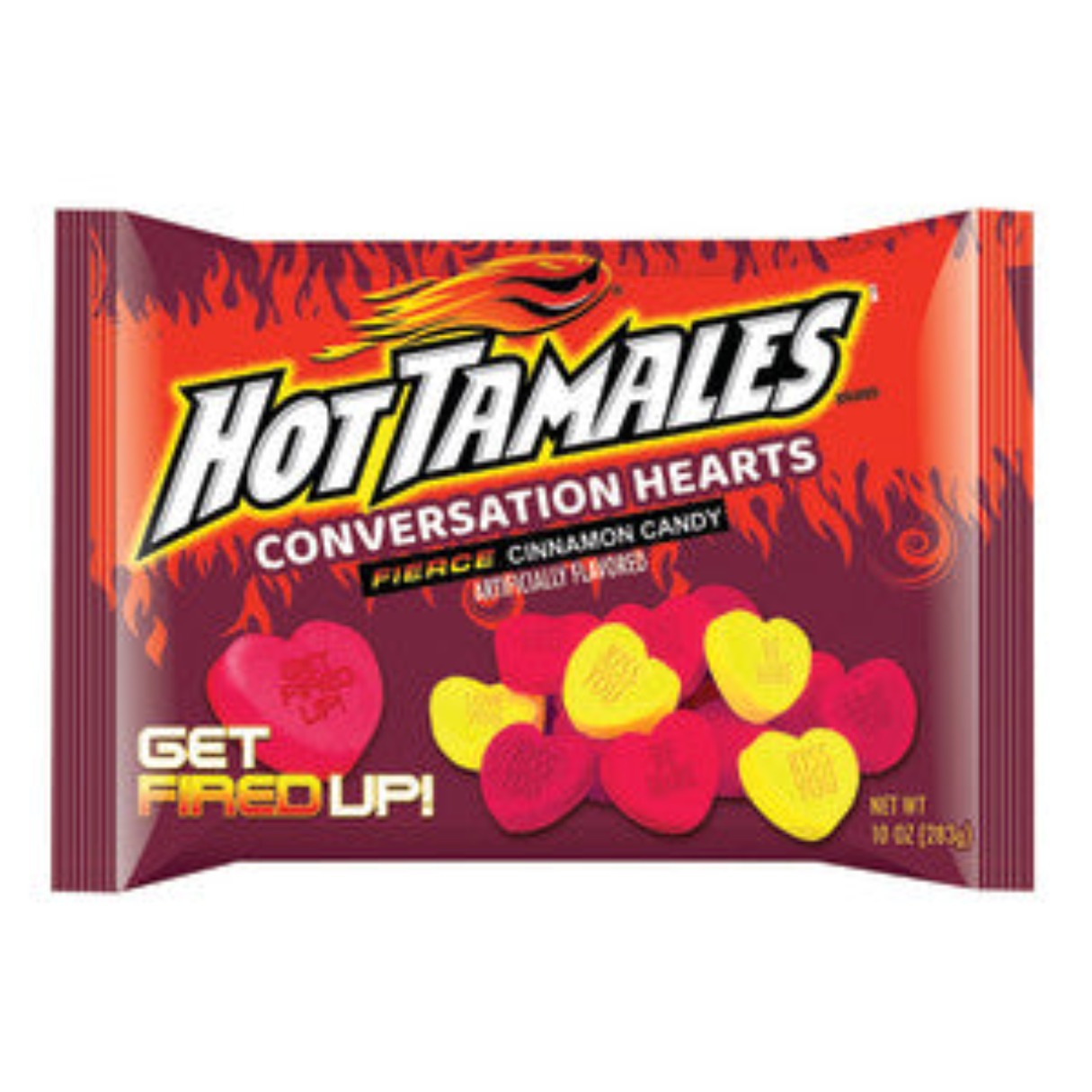 Hot Tamales Conversation Hearts Candy 10oz - 12ct
