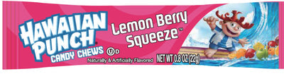 Hawaiian Punch Lemon Berry Squeeze Candy Chews 0.8oz - 36ct