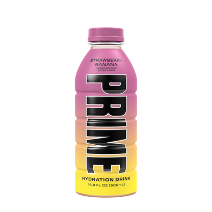 Prime Hydration Drink Strawberry Banana 16.9oz - 12ct