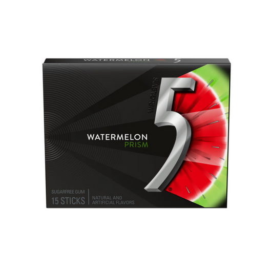 5 Gum Watermelon Prism Sugarfree 5pc - 10ct