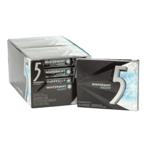 5 Gum Wintermint Ascent Sugarfree 15pc - 10ct