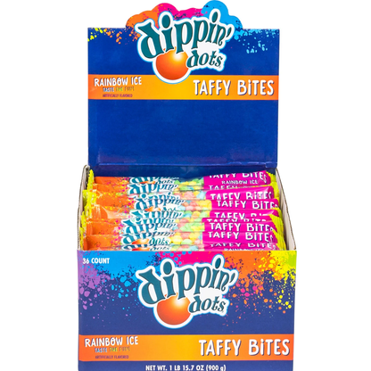 Koko's Dippin’ Dots Taffy Bites Candy Bags .88oz - 6/36ct