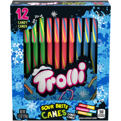 Trolli Sour Brite Candy Canes 5.3oz - 12ct