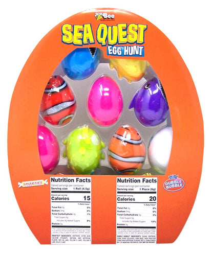 Sea Quest Easter Eggs Filled With Candy 2.1oz - 12ct