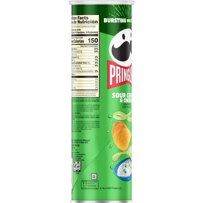 Pringles Sour Cream and Onion Potato Crisps 5.5 oz - 14ct