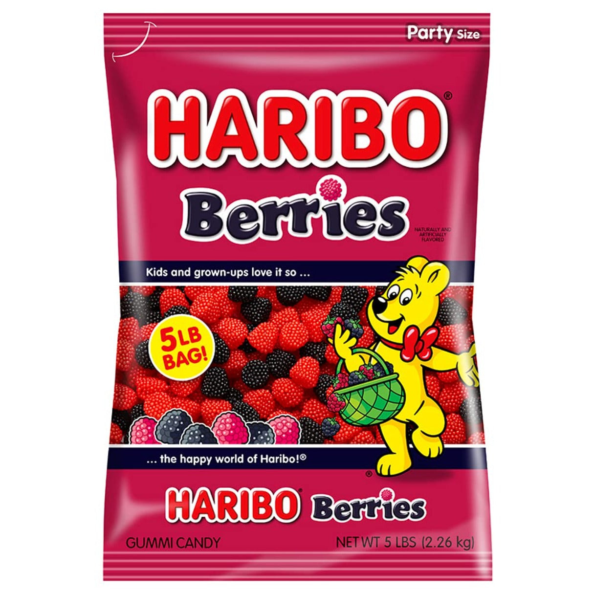 Haribo Berries Gummi Candy 5oz -12ct