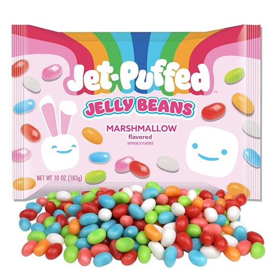 Jet Puffed Jelly Beans Marshmallow Flavor 12oz - 12ct