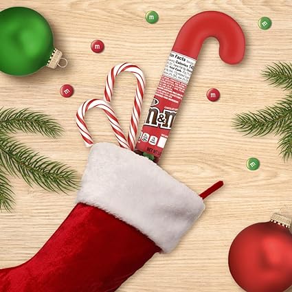 M&M's Filled Candy Cane 3oz - 12ct