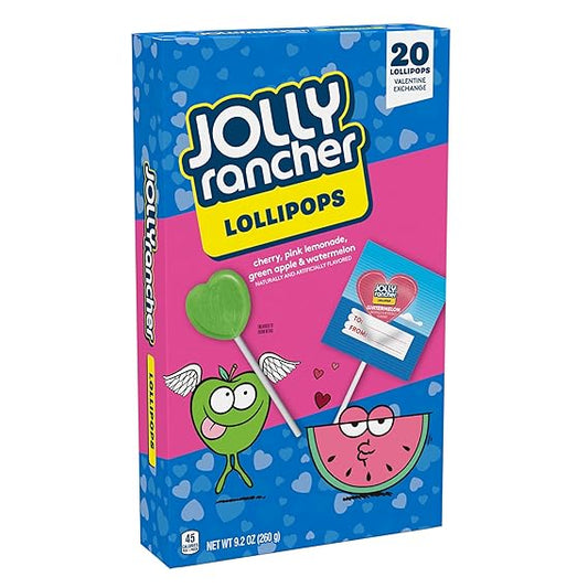 Jolly Rancher Pops Valentine's Day Exchange 20pcs - 6ct