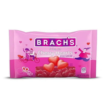 Brach's Cherry Jelly Hearts Bag 12oz - 12ct