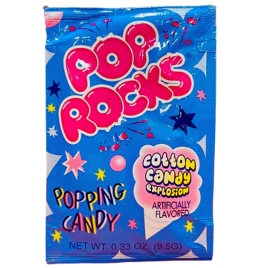 Pop Rocks Cotton Candy Popping Candy .33oz - 24ct