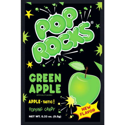 Pop Rocks Green Apple Popping Candy .33oz 24ct