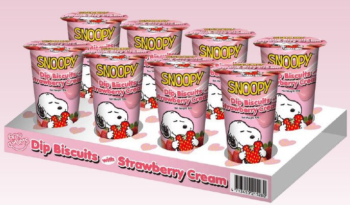 Snoopy Strawberry Cream Dip Biscuits 1.13oz 48ct