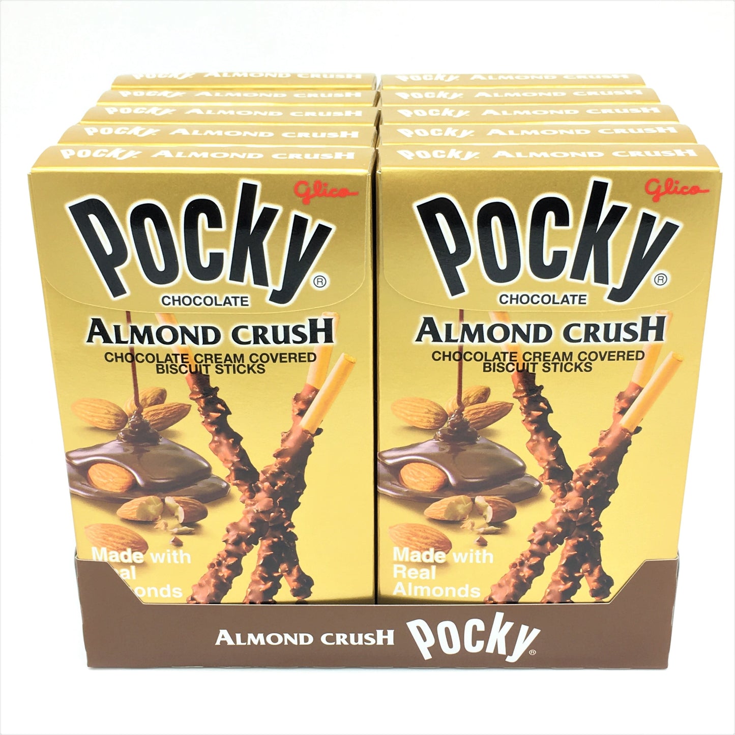 Glico Pocky Almond Crush 1.45oz - 10ct