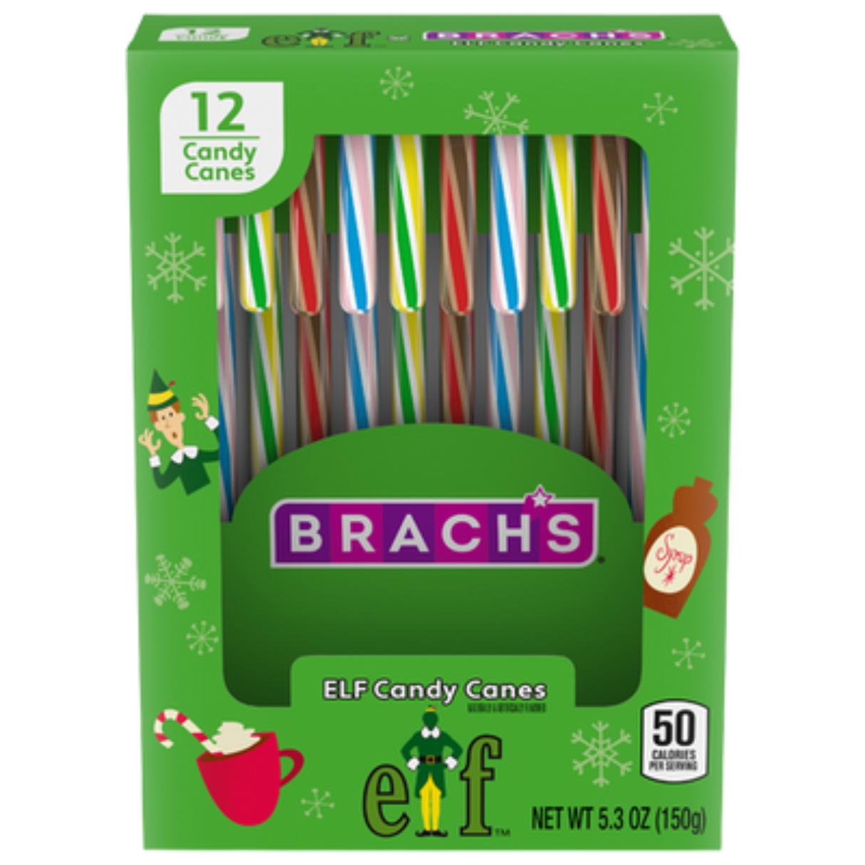 Brach's ELF Candy Canes 5.3oz - 12ct