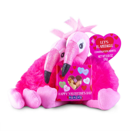 Hugging Flamingo Plush with Candy 0.93oz - 4ct
