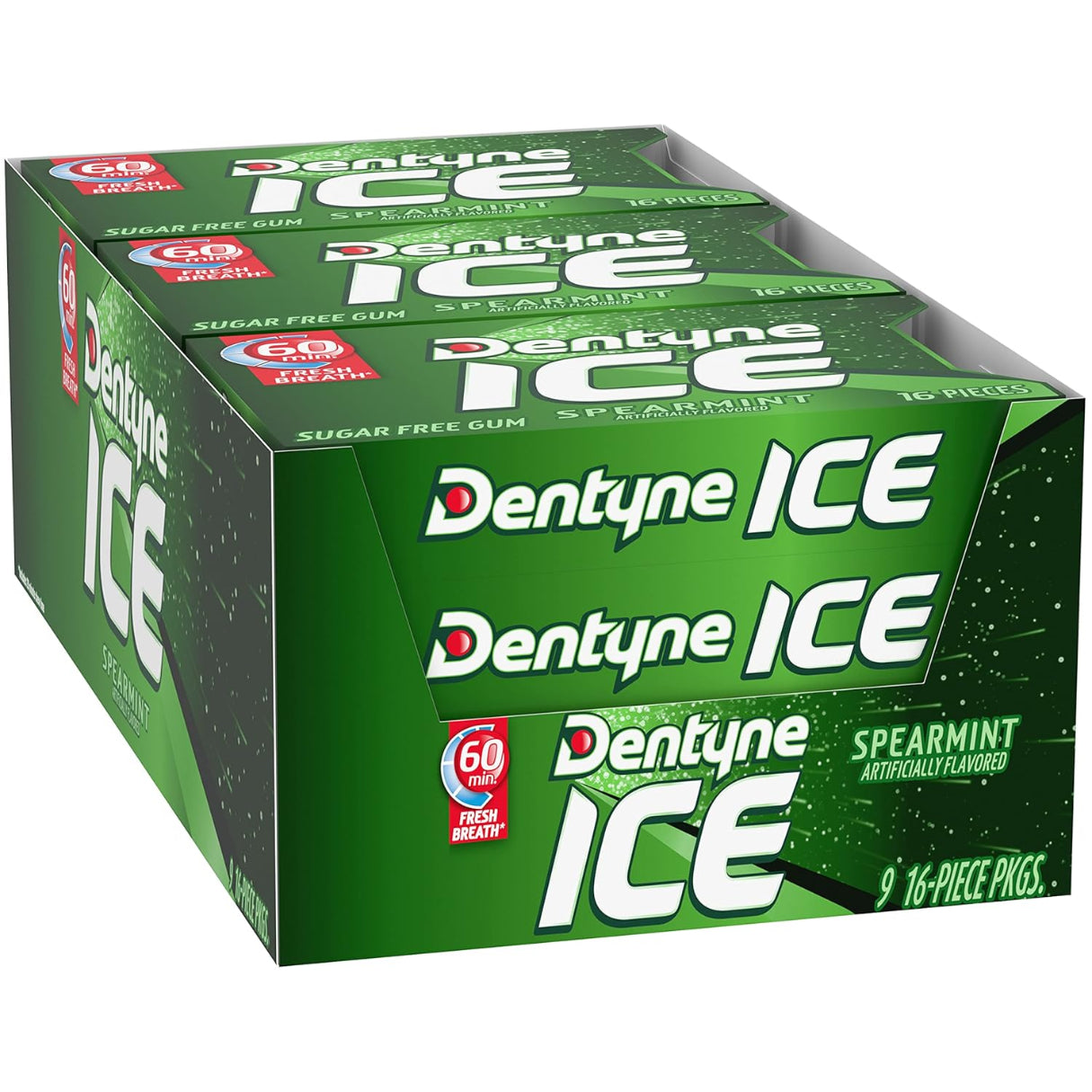 Dentyne Ice Sugarless Gum Spearmint - 9ct