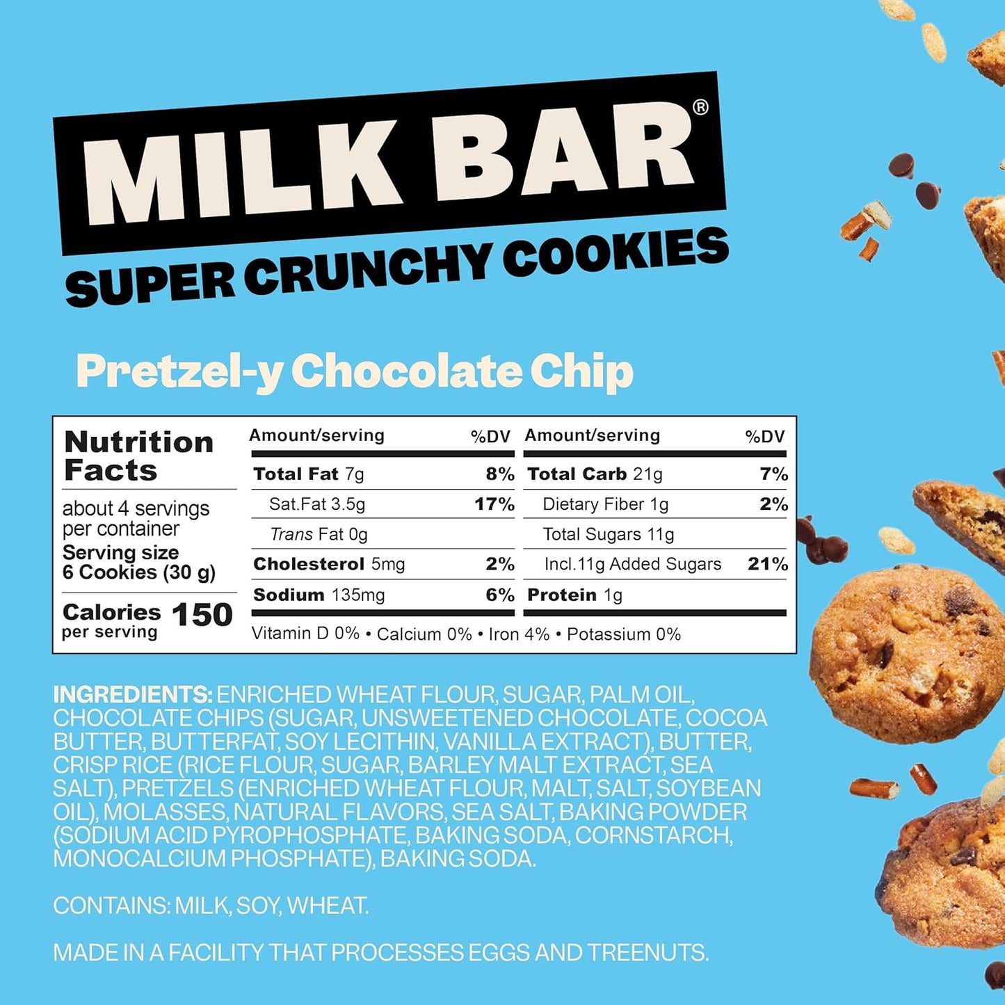 Milk Bar Preztel-y Chocolate Chip Cookies 4.5oz - 12ct