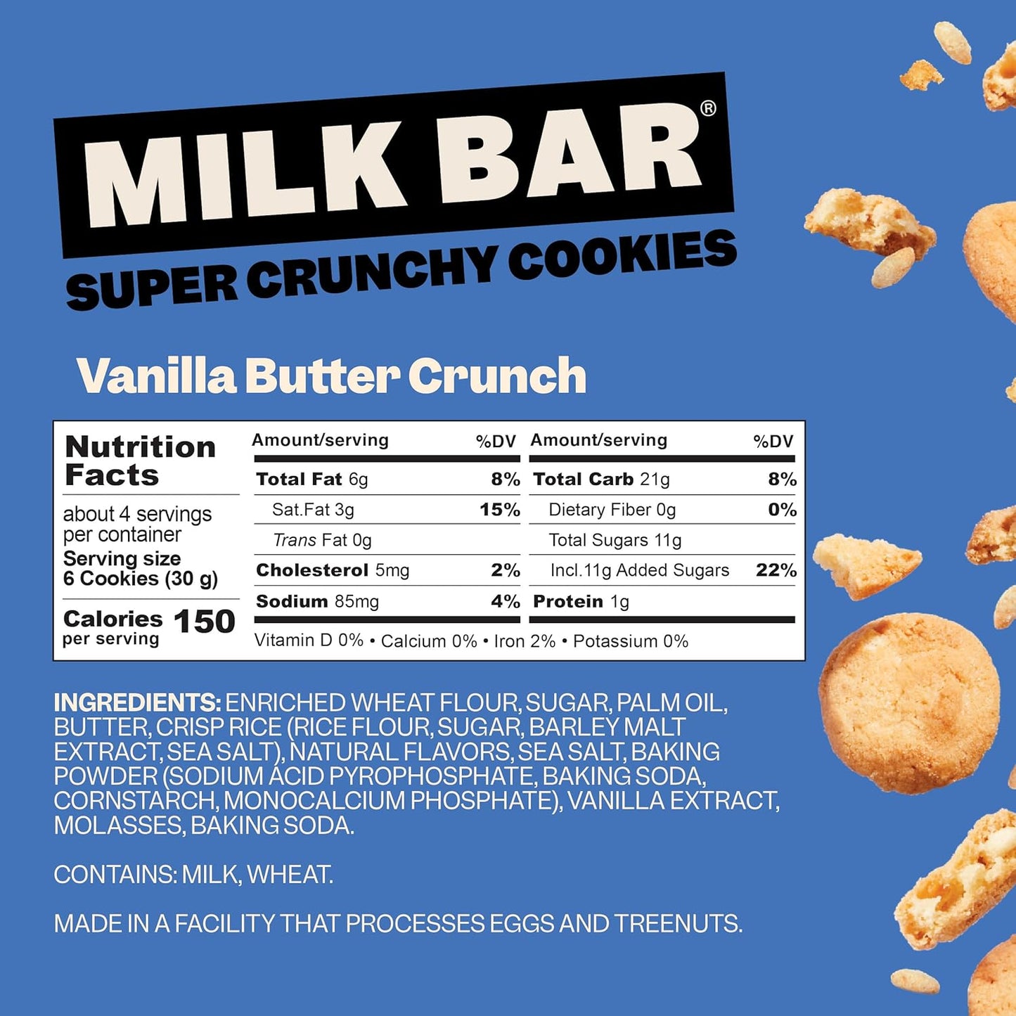 Milk Bar Vanilla Butter Crunch Cookies 4.5oz - 12ct