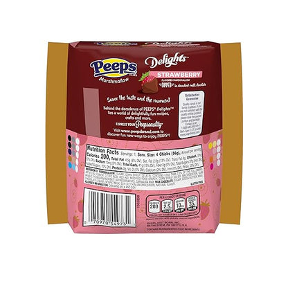 Peeps Delights Strawberry Chicks 4pc 1.98oz - 24ct