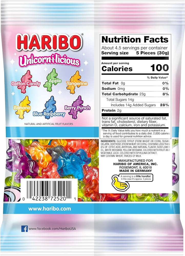 Haribo Unicorn-i-licious Gummi Unicorns  5oz - 12ct