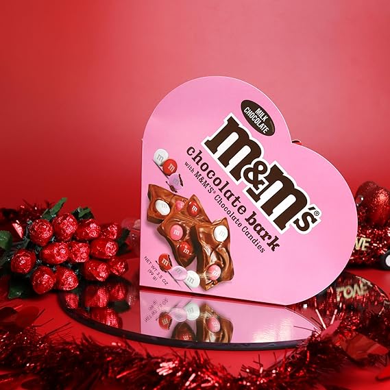 M&M's Bark Valentine's Day Heart Box 3.5oz - 6ct