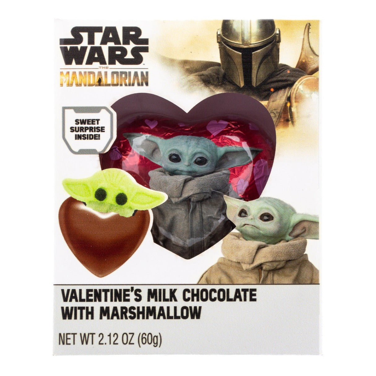 Star Wars The Mandalorian Chocolate Heart with Marshmallow - 2.12oz