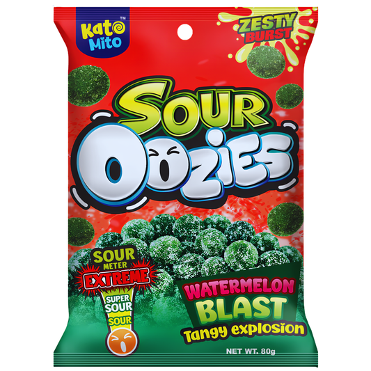 Sour Oozies Watermelon Peg Bag 3oz 12ct