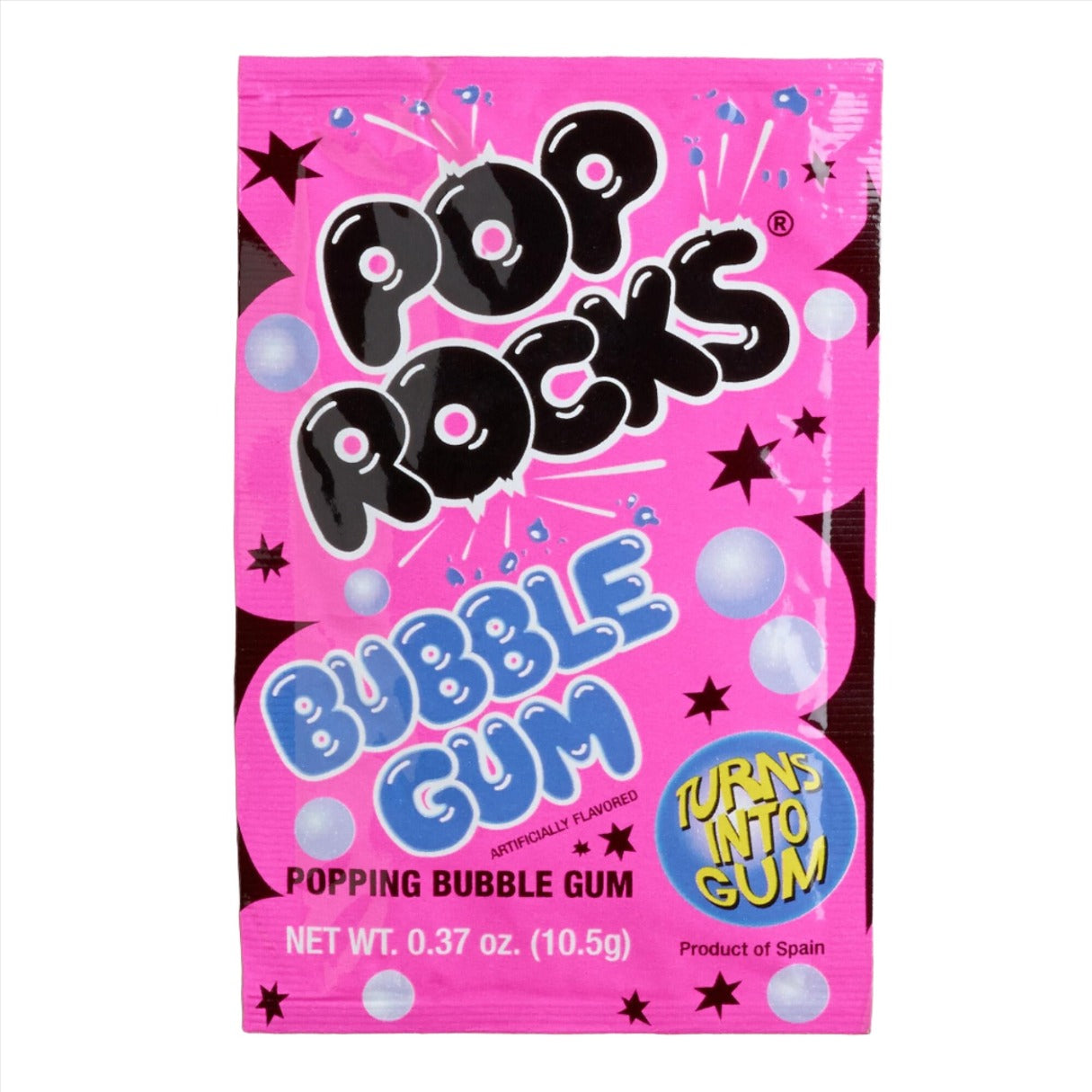 Pop Rocks Bubble Gum Popping Candy .33oz - 24ct