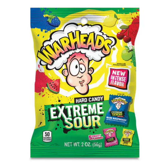 Warheads Extreme Sour Hard Candy 2oz - 12ct