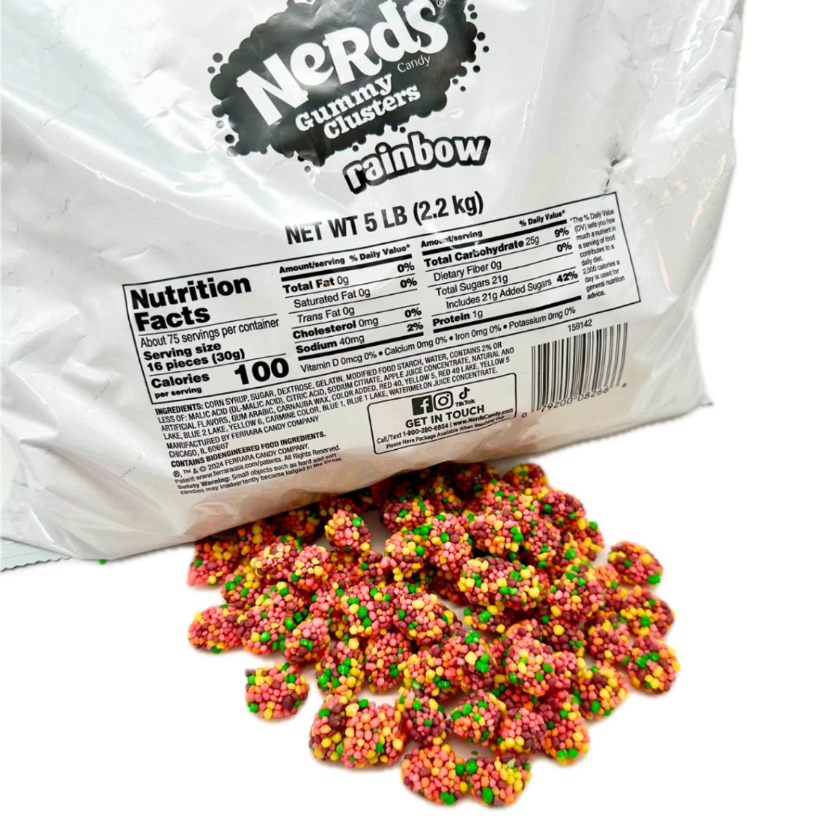 Nerds Rainbow Gummy Clusters - 5lb – I Got Your Candy