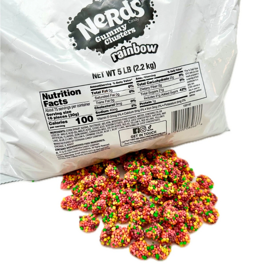 Nerds Rainbow Gummy Clusters - 5lb