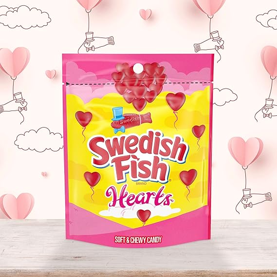 Swedish Fish Gummi Hearts Bag 10oz - 12ct