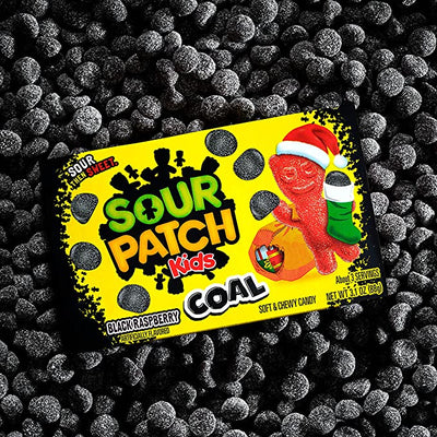 Sour Patch Christmas Coal Candy 3.1oz - 12ct