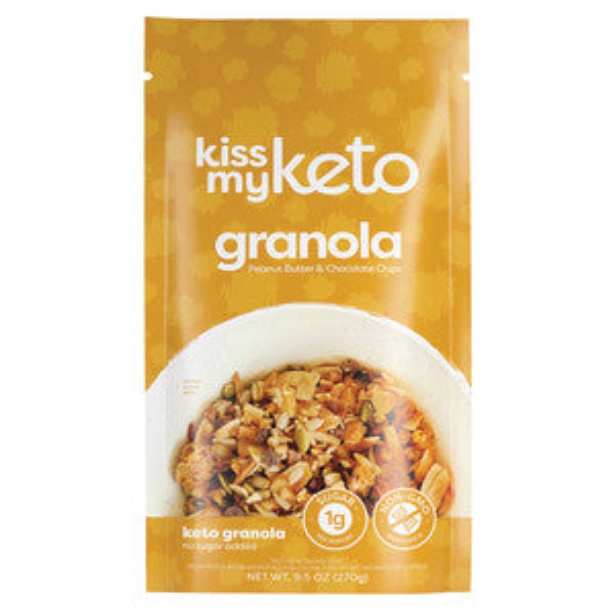 Kiss My Keto Peanut Butter & Chocolate Chips Granola 9.5oz - 6ct