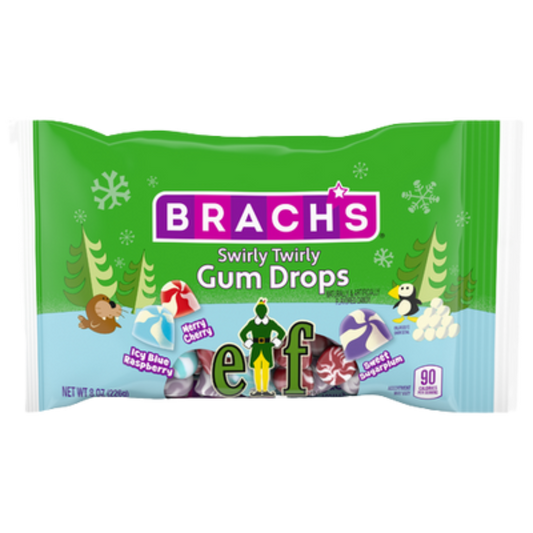 Brach's ELF Swirly Twirly Gum Drops 2.5oz - 12ct