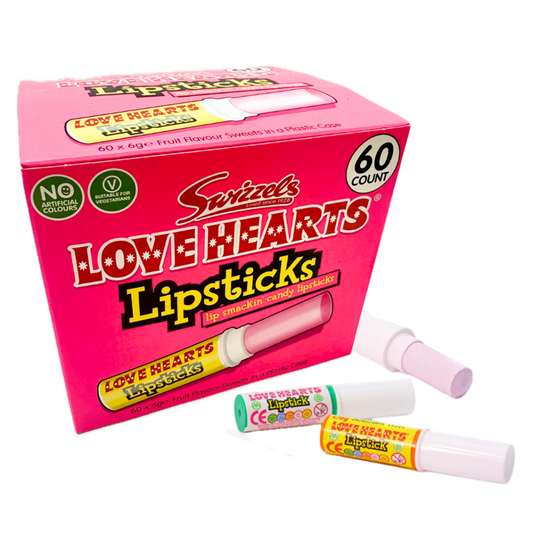 Swizzles Love Hearts Lipsticks - 60ct