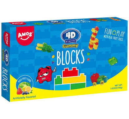 Amos 4D Gummy Blocks Theater Box 3.53oz - 12ct