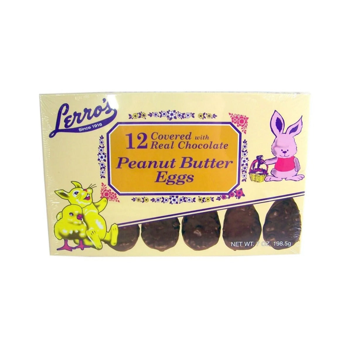 Lerro's Easter Egg Trays Crunchy Peanut Butter - 12ct