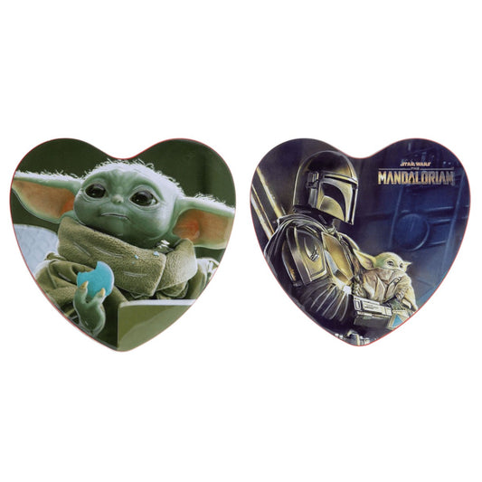 Mandalorian Heart Tin Filled with Iconic Star Wars Logo Chocolates 2.54oz - 6ct